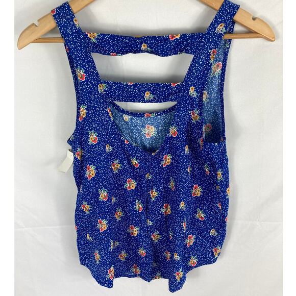 NWT Everly Floral Polka Dot Tank Size Small - Picture 3 of 3